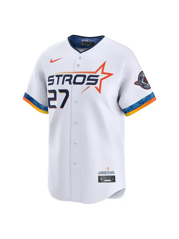 Мужская майка игрока Jose Altuve White Houston Astros 2025 City Connect Limited Nike — изображение 2 из 3