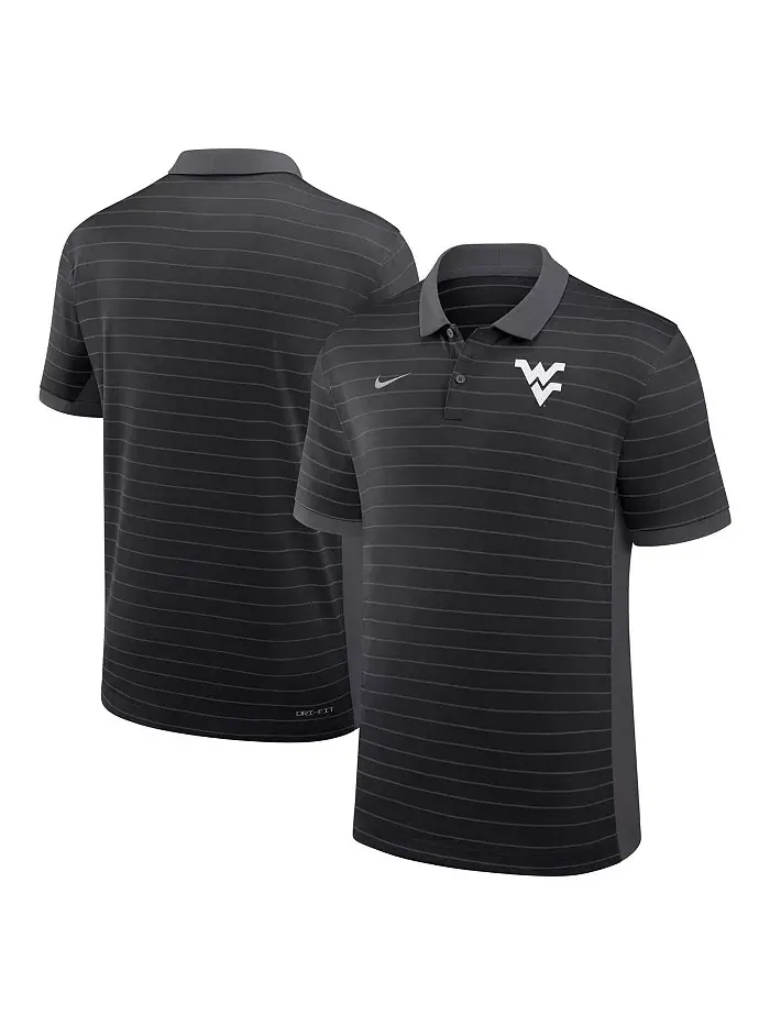 Мужская черная футболка-поло West Virginia Mountaineers 2025 Early Season Coaches Sideline Victory — изображение 1 из 3