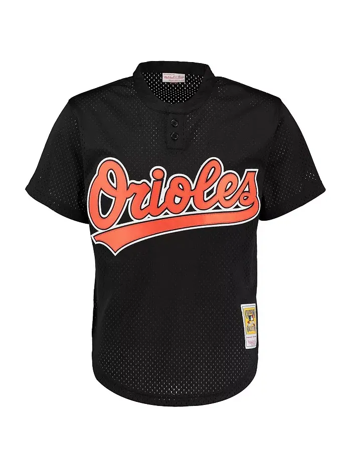 Мужская бейсбольная тренировочная майка Baltimore Orioles Cooperstown с сетчатыми вставками Cal — изображение 2 из 5