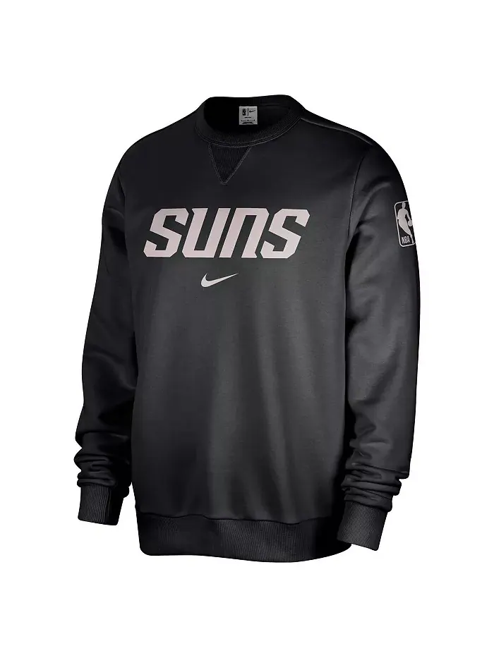 Мужская черная толстовка Phoenix Suns Courtside Standard Issue Performance Pullover Nike — изображение 1 из 1