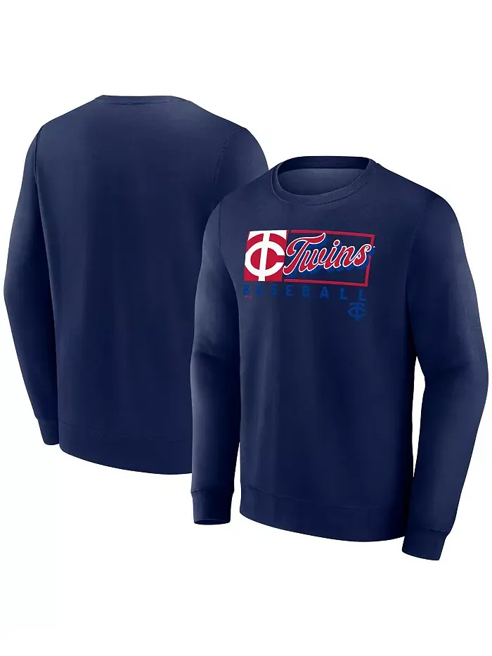 Мужской синий флисовый свитшот Minnesota Twins Focus Fanatics — изображение 1 из 3