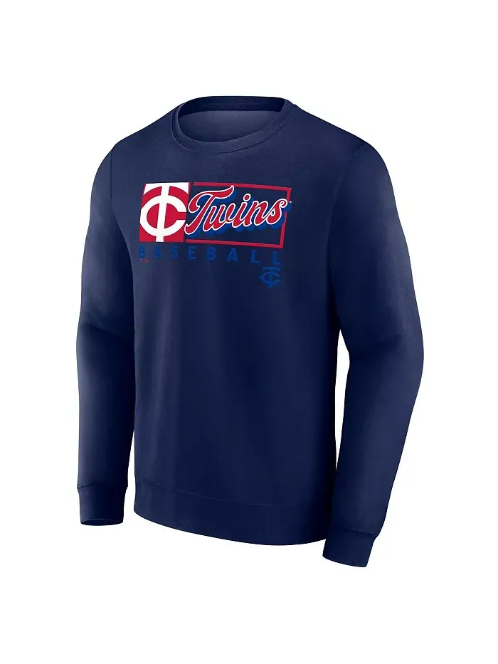Мужской синий флисовый свитшот Minnesota Twins Focus Fanatics — изображение 3 из 3