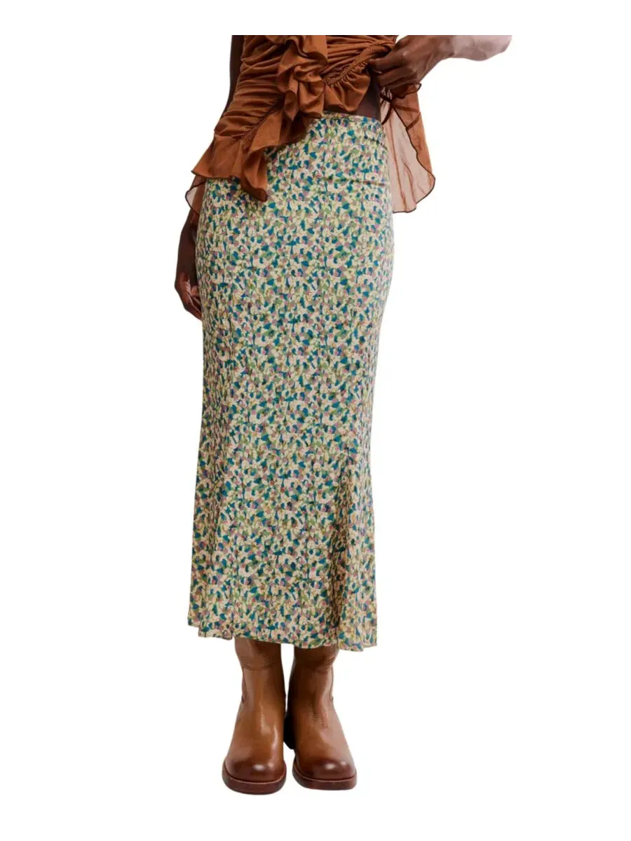 Юбка макси с принтом Bonita Free People, Lilypad Combo