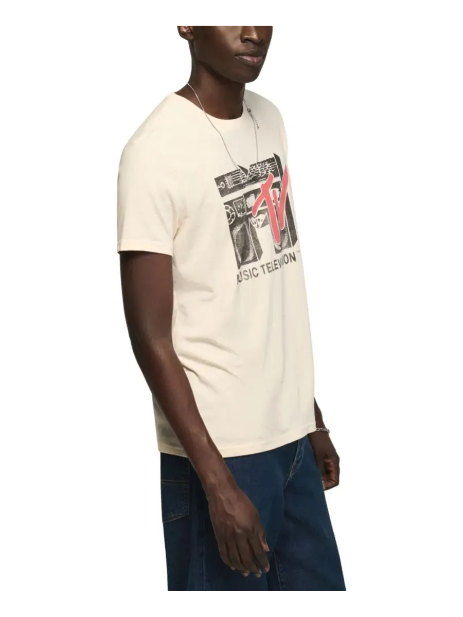 Футболка с принтом MTV Boombox Lucky Brand, New Birch — изображение 2 из 4