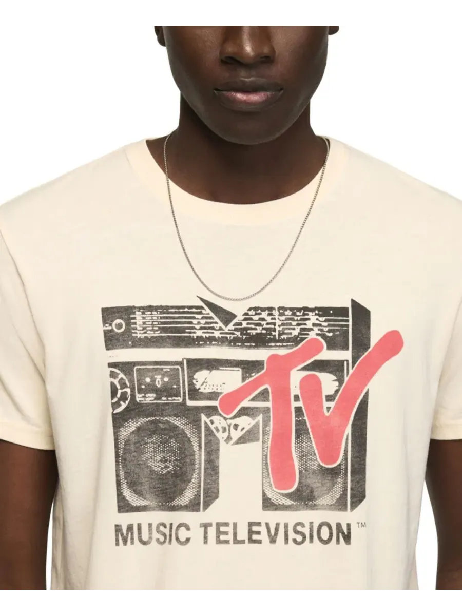 Футболка с принтом MTV Boombox Lucky Brand, New Birch — изображение 3 из 4
