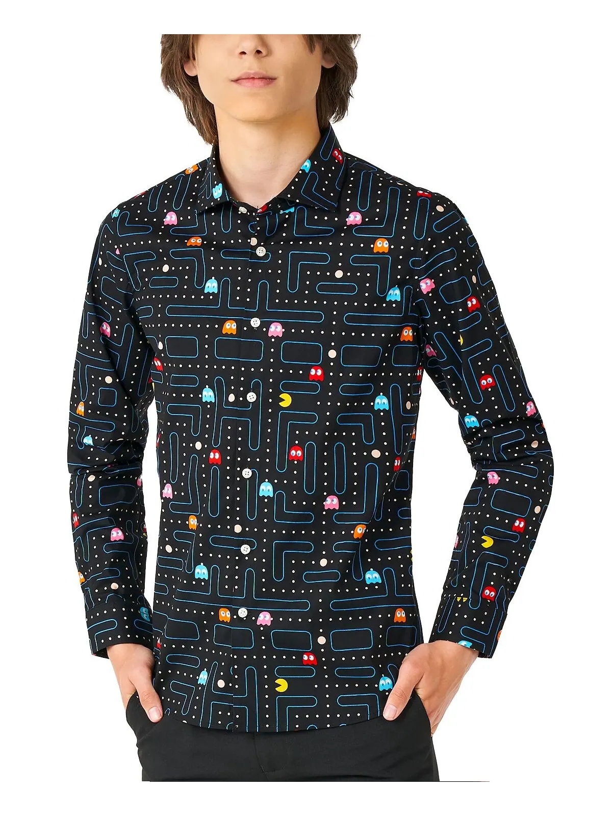 Футболка с лицензией Big Boys PAC-MAN OppoSuits — изображение 1 из 2, черный