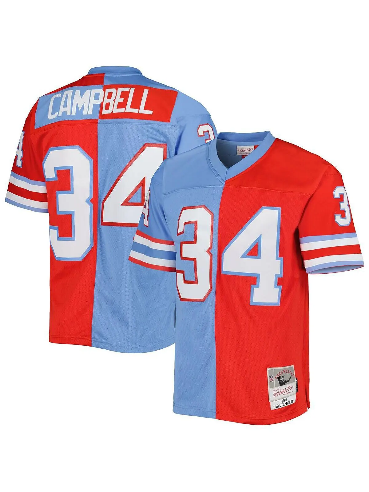 Мужская футболка Earl Campbell Red — изображение 1 из 4, красный светлый синий