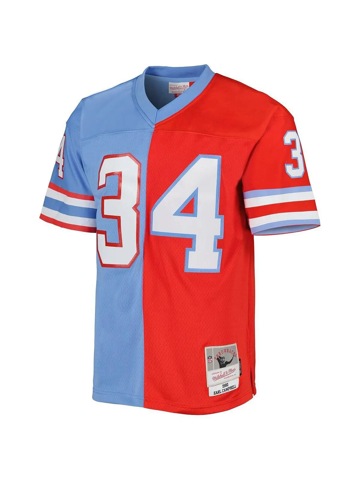 Мужская футболка Earl Campbell Red — изображение 4 из 4, красный светлый синий