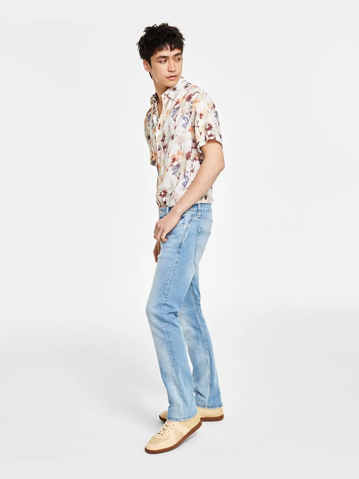 Мужская рубашка Desert Poppy и узкие прямые джинсы GUESS — изображение 6 из 8
