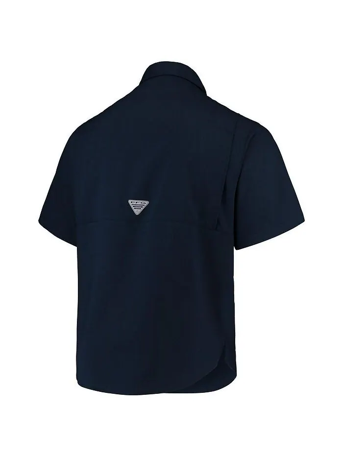 Мужская темно-синяя рубашка на пуговицах West Virginia Mountaineers PFG Tamiami Omni-Shade Columbia — изображение 3 из 4
