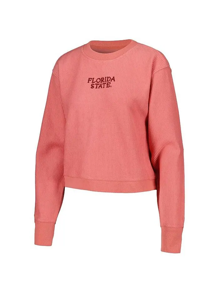 Женский укороченный пуловер с капюшоном Coral Florida State Seminoles Timber League Collegiate Wear — изображение 3 из 3