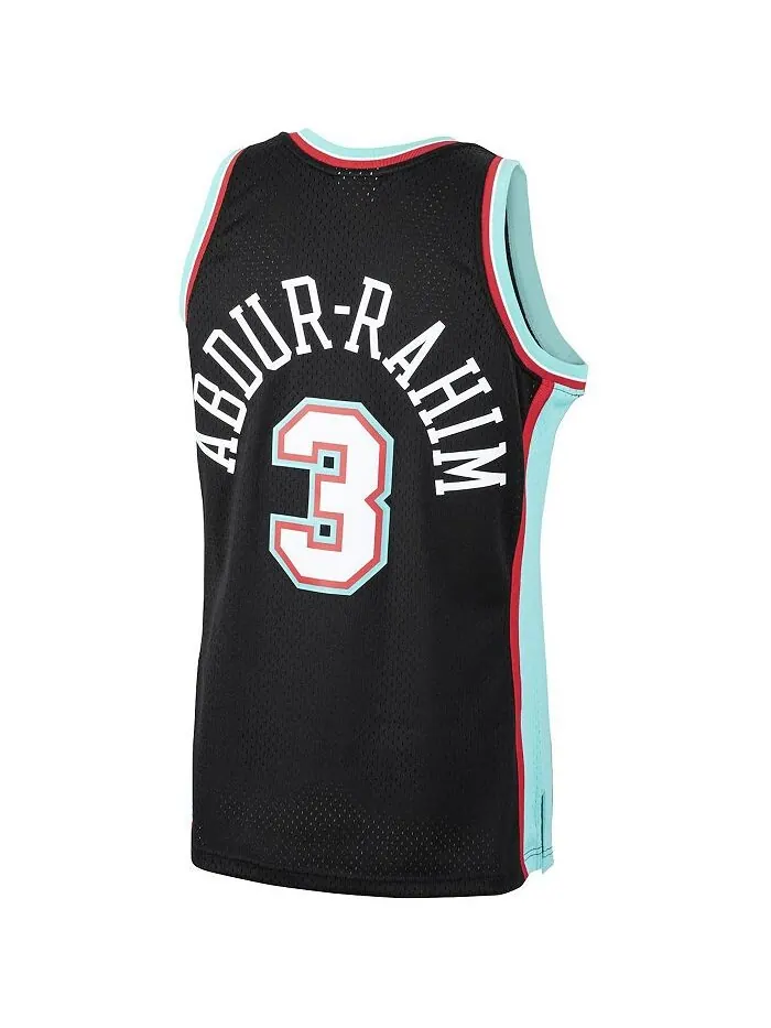 Мужское джерси Sharif Abdur-Rahim Black Vancouver Grizzlies 2000-2001 Hardwood Classics Swingman — изображение 3 из 3, черный