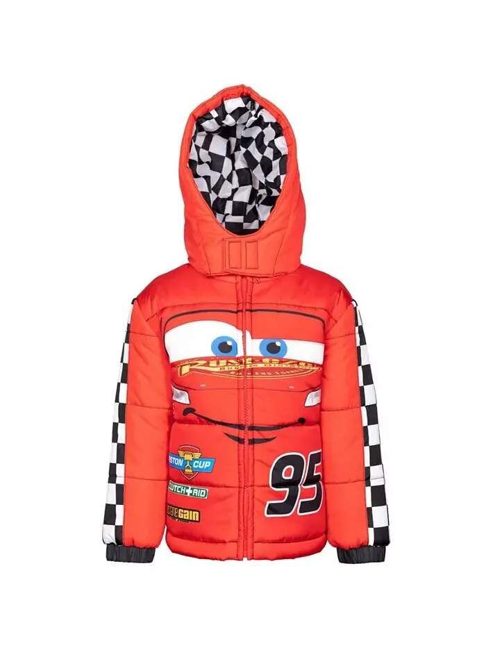 Пуховик на молнии Little Boys Pixar Cars Mickey Mouse Lightning Mc Queen Disney — изображение 1 из 8