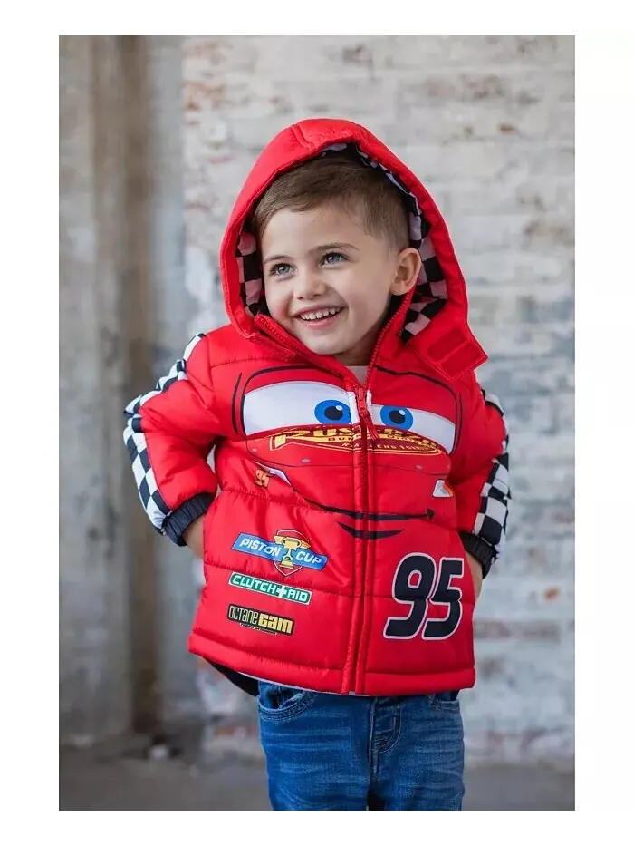 Пуховик на молнии Little Boys Pixar Cars Mickey Mouse Lightning Mc Queen Disney — изображение 4 из 8