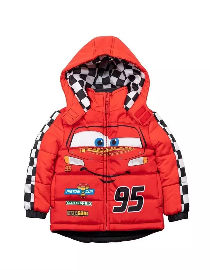 Пуховик на молнии Little Boys Pixar Cars Mickey Mouse Lightning Mc Queen Disney — изображение 8 из 8