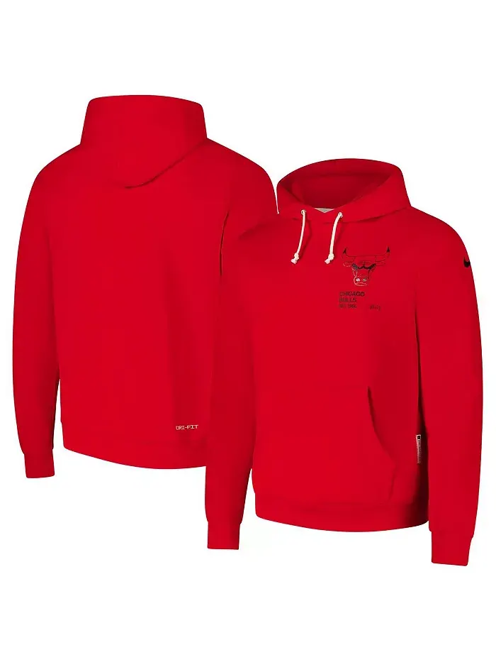 Мужская красная толстовка Chicago Bulls Courtside Standard Issue Premium Performance с капюшоном — изображение 1 из 3