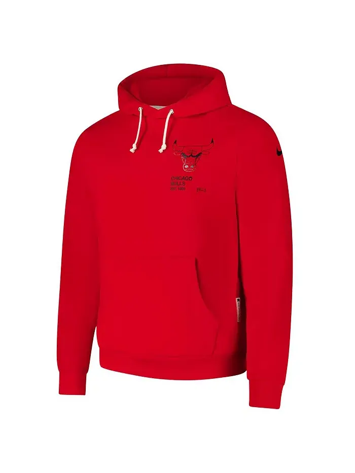 Мужская красная толстовка Chicago Bulls Courtside Standard Issue Premium Performance с капюшоном — изображение 2 из 3