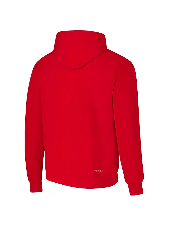 Мужская красная толстовка Chicago Bulls Courtside Standard Issue Premium Performance с капюшоном — изображение 3 из 3
