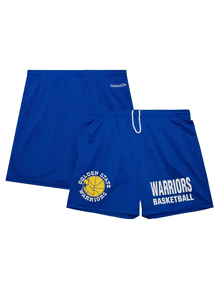 Мужские шорты Golden State Warriors Hardwood Classics Gameday из сетчатой ткани Mitchell & Ness — изображение 1 из 5