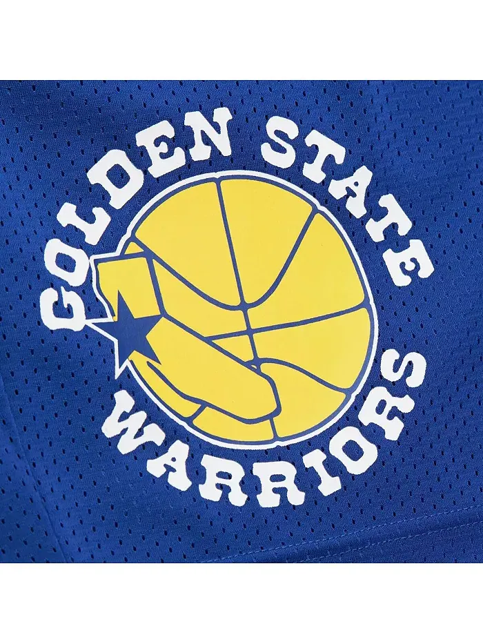 Мужские шорты Golden State Warriors Hardwood Classics Gameday из сетчатой ткани Mitchell & Ness — изображение 3 из 5