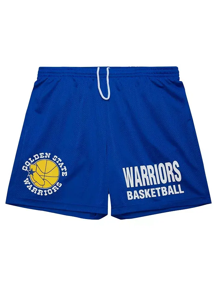 Мужские шорты Golden State Warriors Hardwood Classics Gameday из сетчатой ткани Mitchell & Ness — изображение 5 из 5