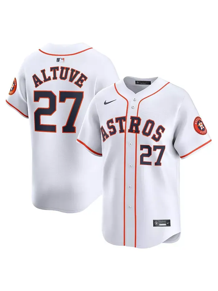 Мужская белая лимитированная джерси Houston Astros с именем Jose Altuve (домашняя форма) Nike — изображение 1 из 3