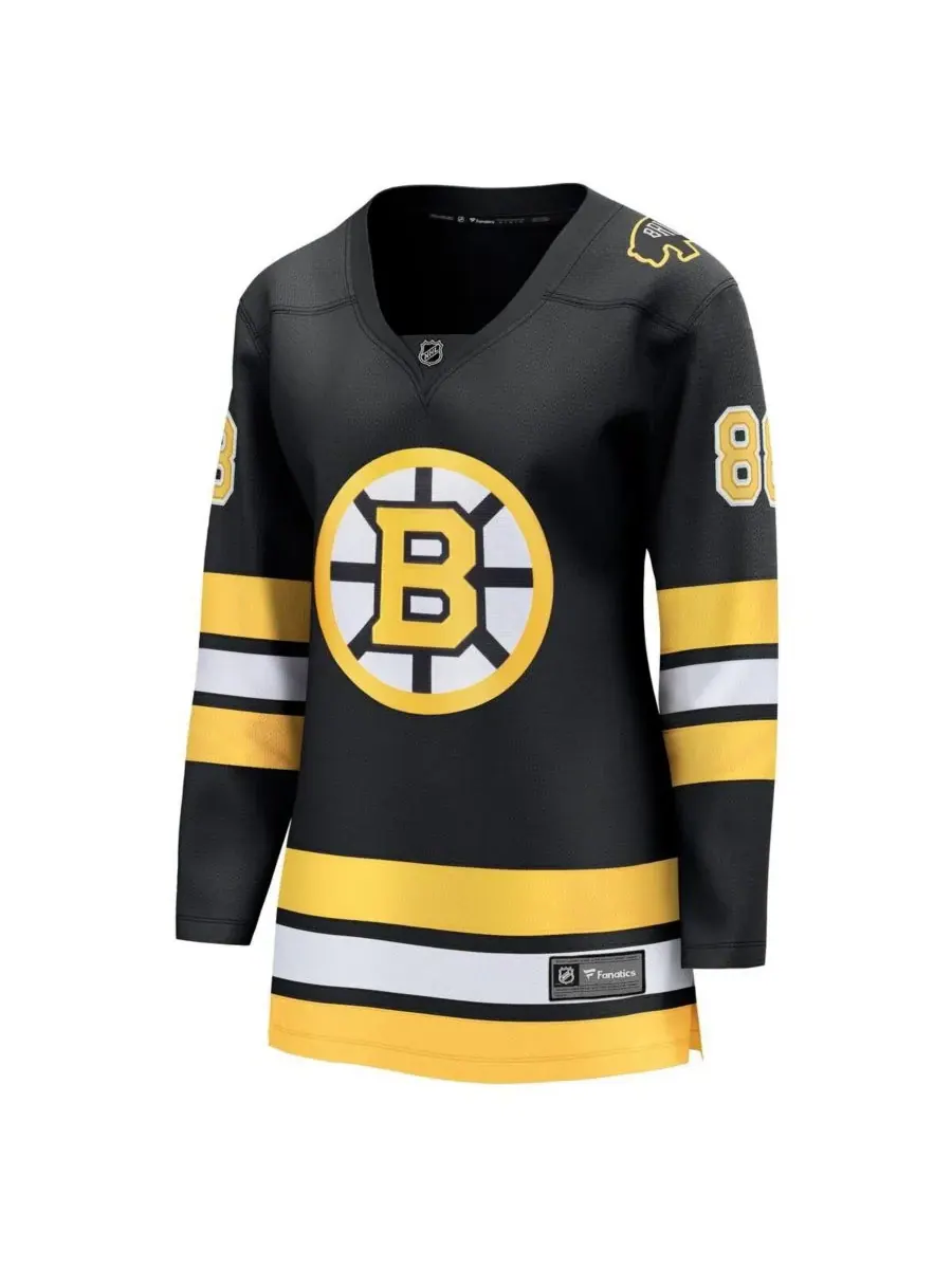 Fanatics Женская черная домашняя футболка David Pastrnak Boston Bruins Breakaway Player Jersey — изображение 2 из 3, черный