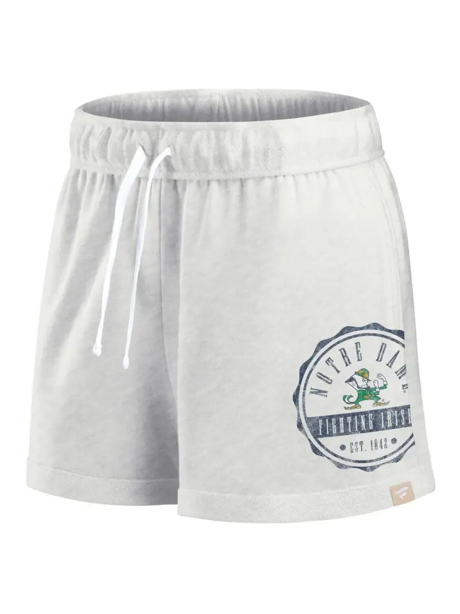 Fanatics Женские шорты цвета овсянки с эмблемой команды Notre Dame Fighting Irish — изображение 3 из 3, овсяный