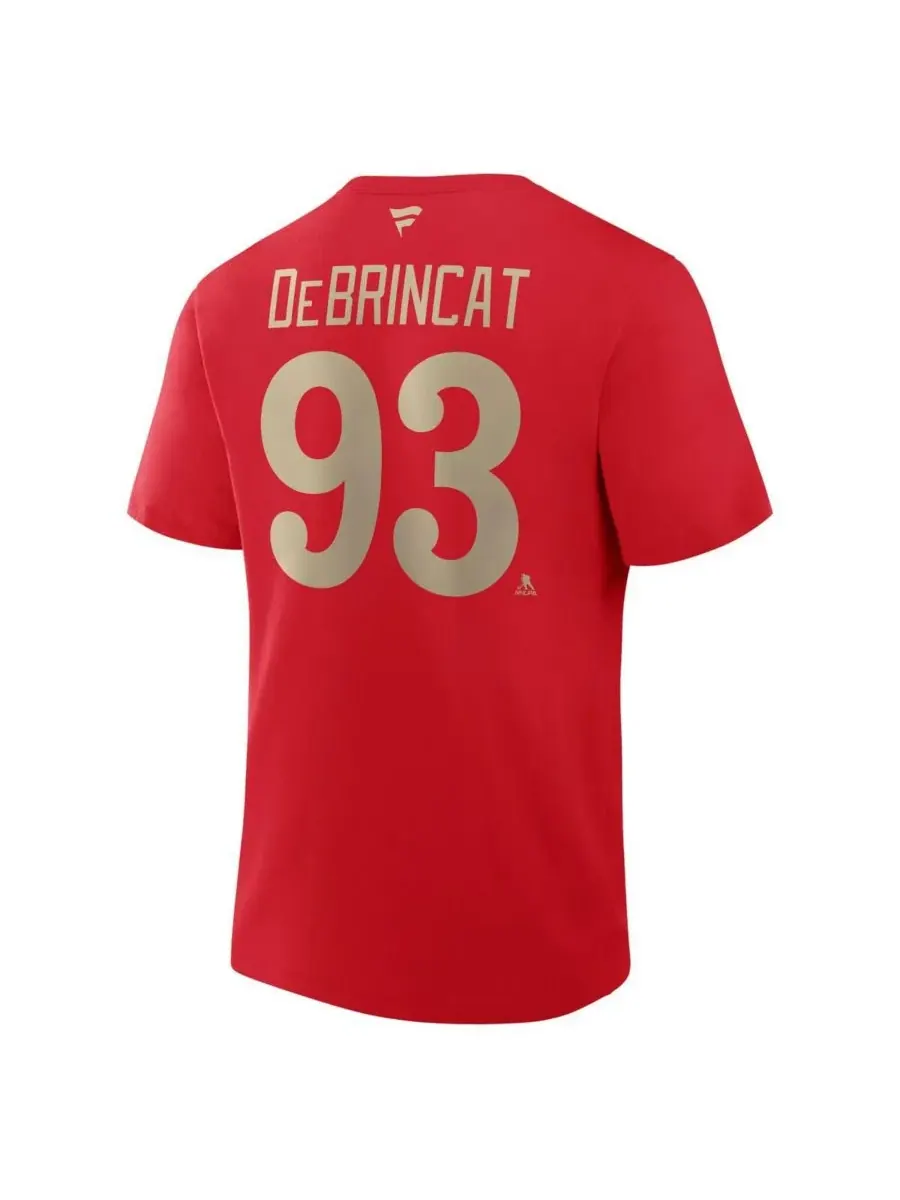 Fanatics Мужская футболка Alex DE Brincat Red Detroit Red Wings Centennial Authentic Stack с именем — изображение 3 из 3
