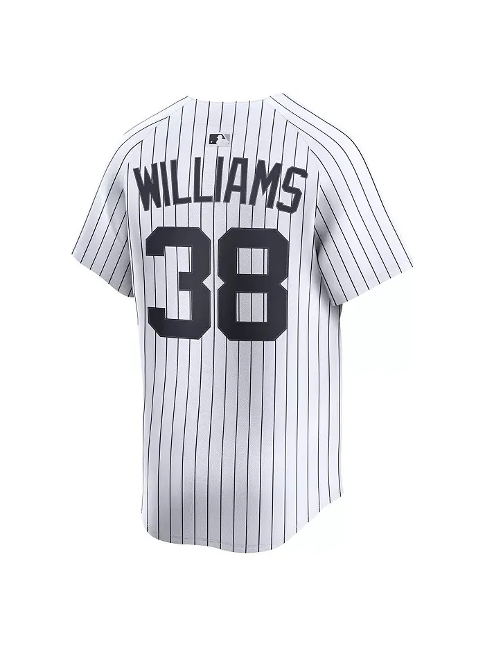 Мужская бейсбольная джерси New York Yankees домашняя лимитированная Devin Williams White Nike — изображение 2 из 3