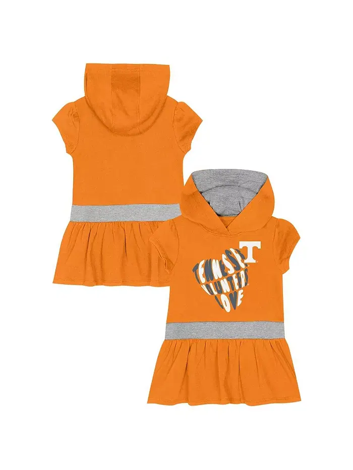Платье-худи из французского трикотажа Tennessee Orange Tennessee Volteers Team Love для девочек — изображение 1 из 3