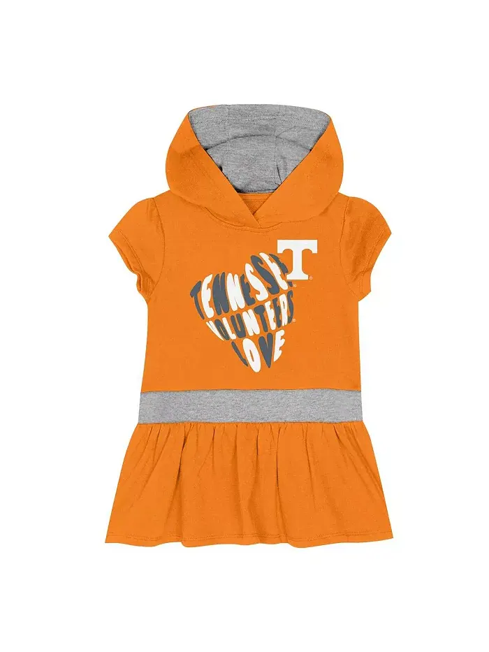 Платье-худи из французского трикотажа Tennessee Orange Tennessee Volteers Team Love для девочек — изображение 3 из 3