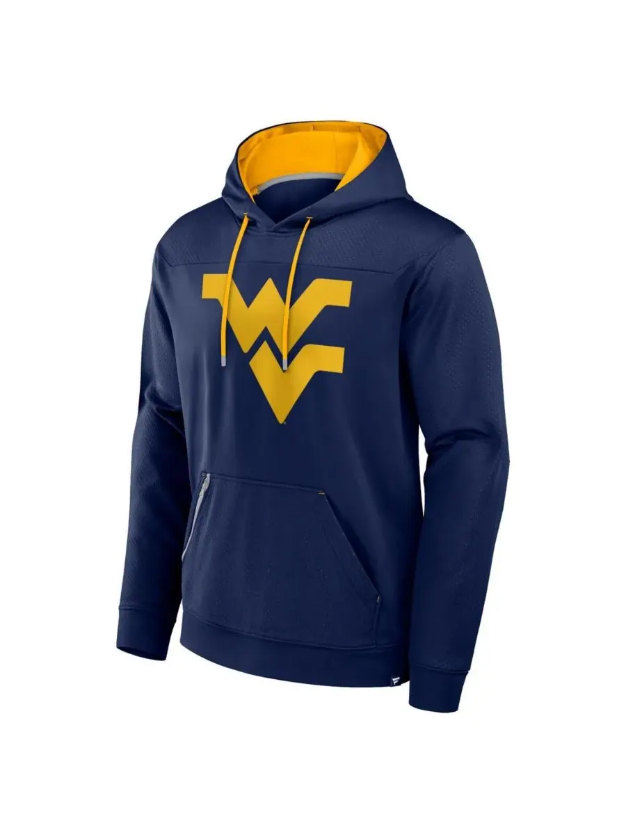 Fanatics Мужская толстовка с капюшоном West Virginia Mountaineers Defender Dot Faded Primary — изображение 3 из 3
