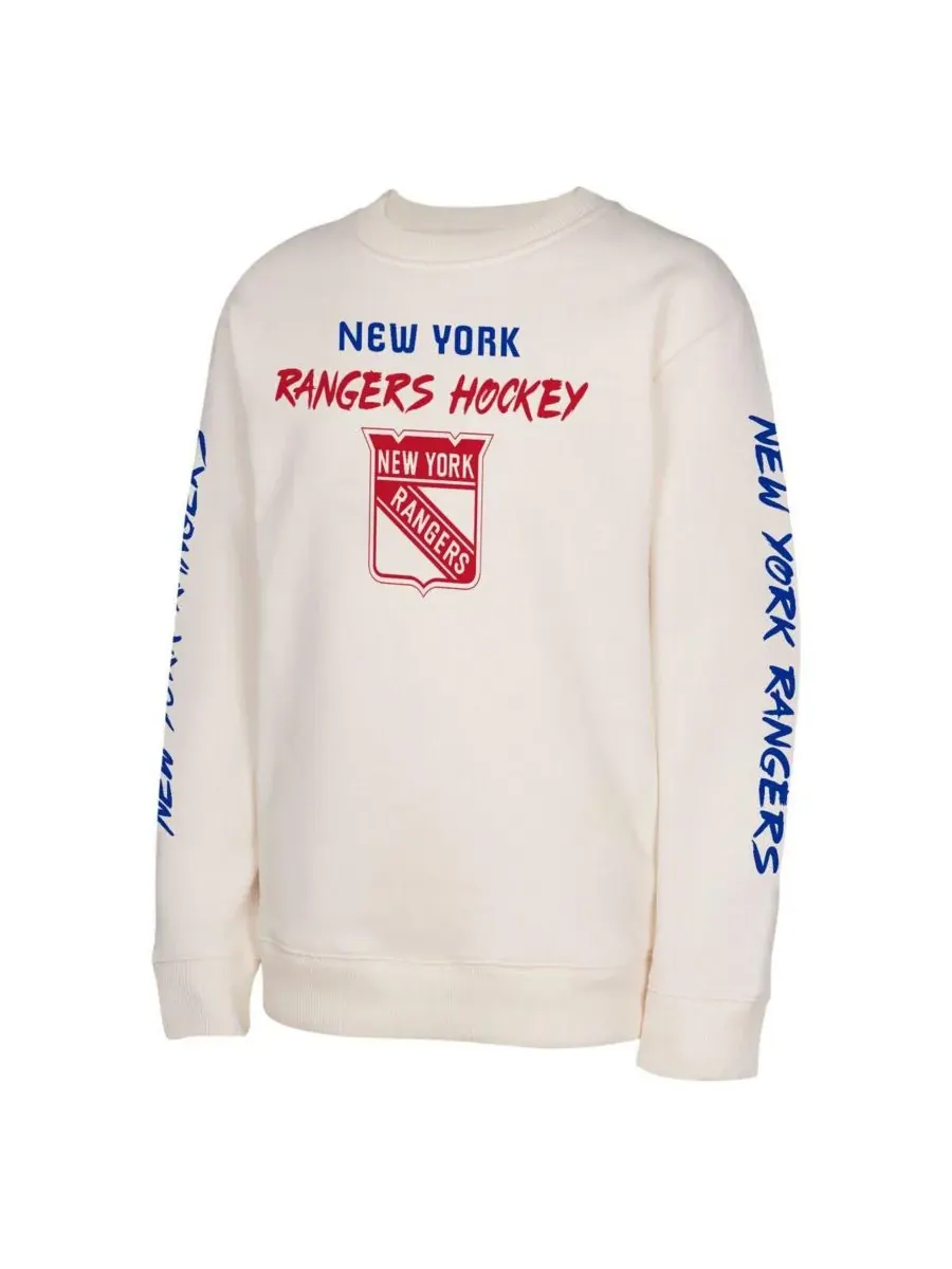 Outerstuff Толстовка-пуловер New York Rangers Star Power кремового цвета для мальчиков и девочек — изображение 3 из 3