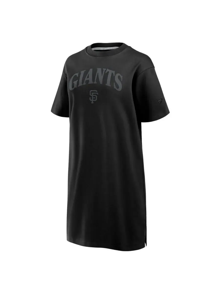 Fanatics Женское черное хлопковое платье с символикой команды San Francisco Giants — изображение 3 из 3, черный