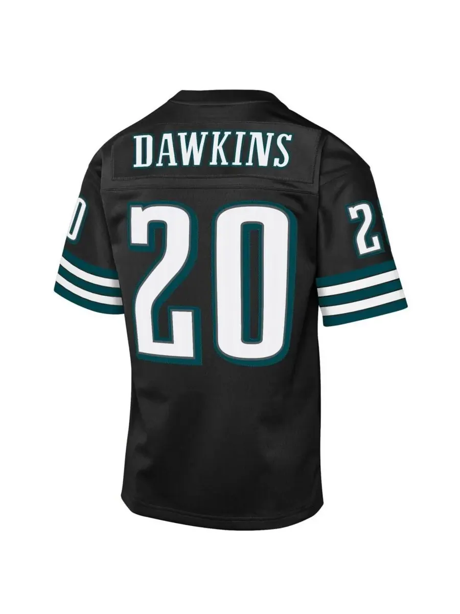 Mitchell & Ness Футболка Брайана Докинса "Филадельфия Иглз" 2004 года, черная, в стиле ретро, для — изображение 2 из 3