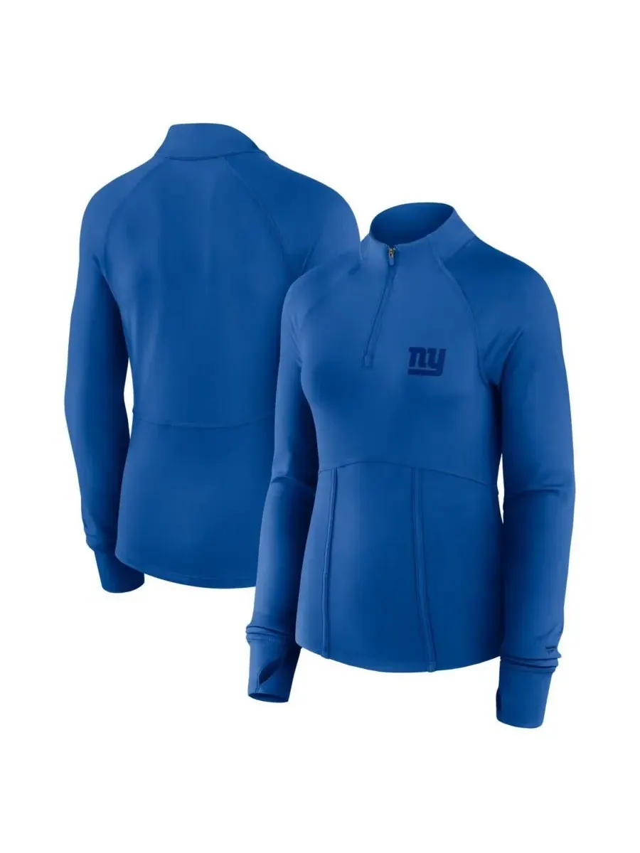 Женская куртка Royal New York Giants Elements с застежкой-молнией до середины груди Fanatics — изображение 1 из 3
