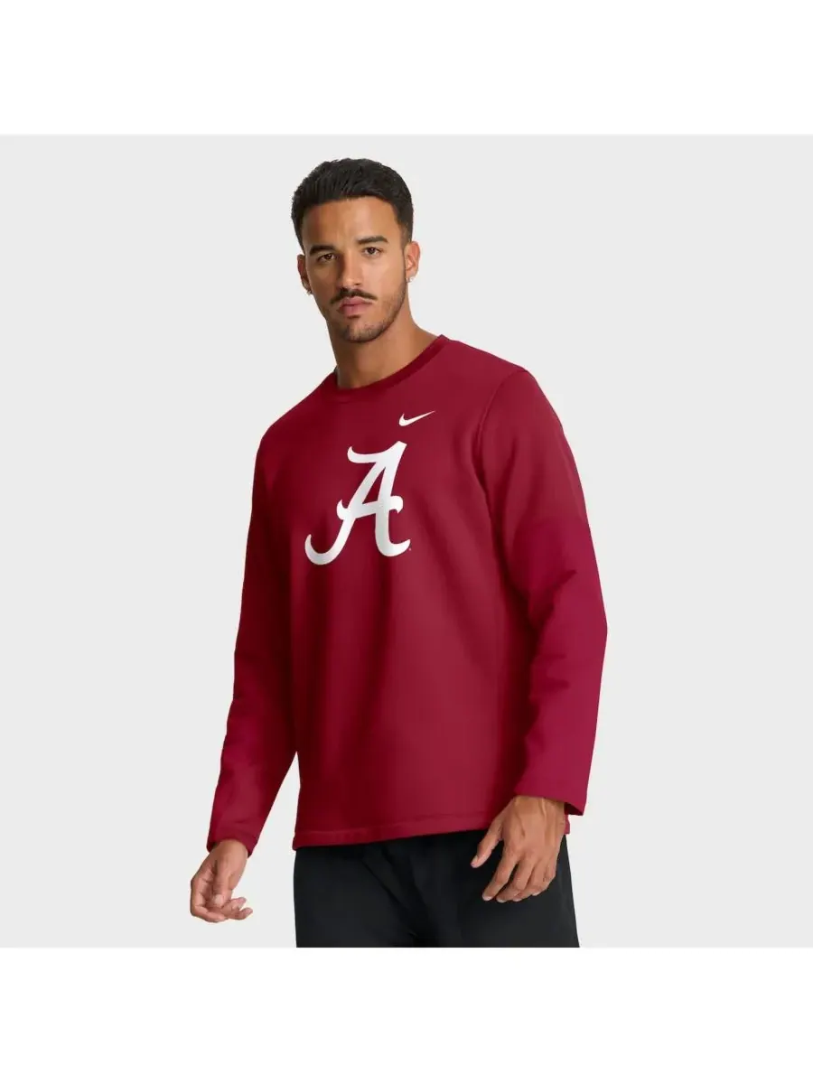 Nike Мужская футболка с длинным рукавом "Crimson Alabama Crimson Tide 2025 Sideline Coach — изображение 1 из 5, красный