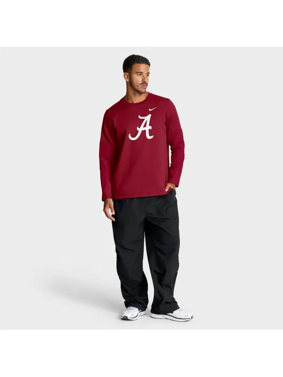 Nike Мужская футболка с длинным рукавом "Crimson Alabama Crimson Tide 2025 Sideline Coach — изображение 3 из 5, красный