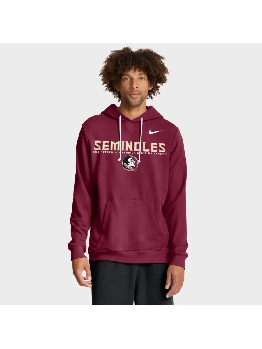 Мужская толстовка Garnet Florida State Seminoles 2025 Sideline Standard Issue Dri-FIT Nike — изображение 1 из 5, гранат