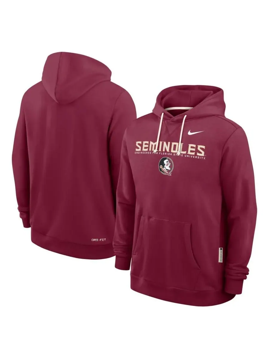 Мужская толстовка Garnet Florida State Seminoles 2025 Sideline Standard Issue Dri-FIT Nike — изображение 3 из 5, гранат