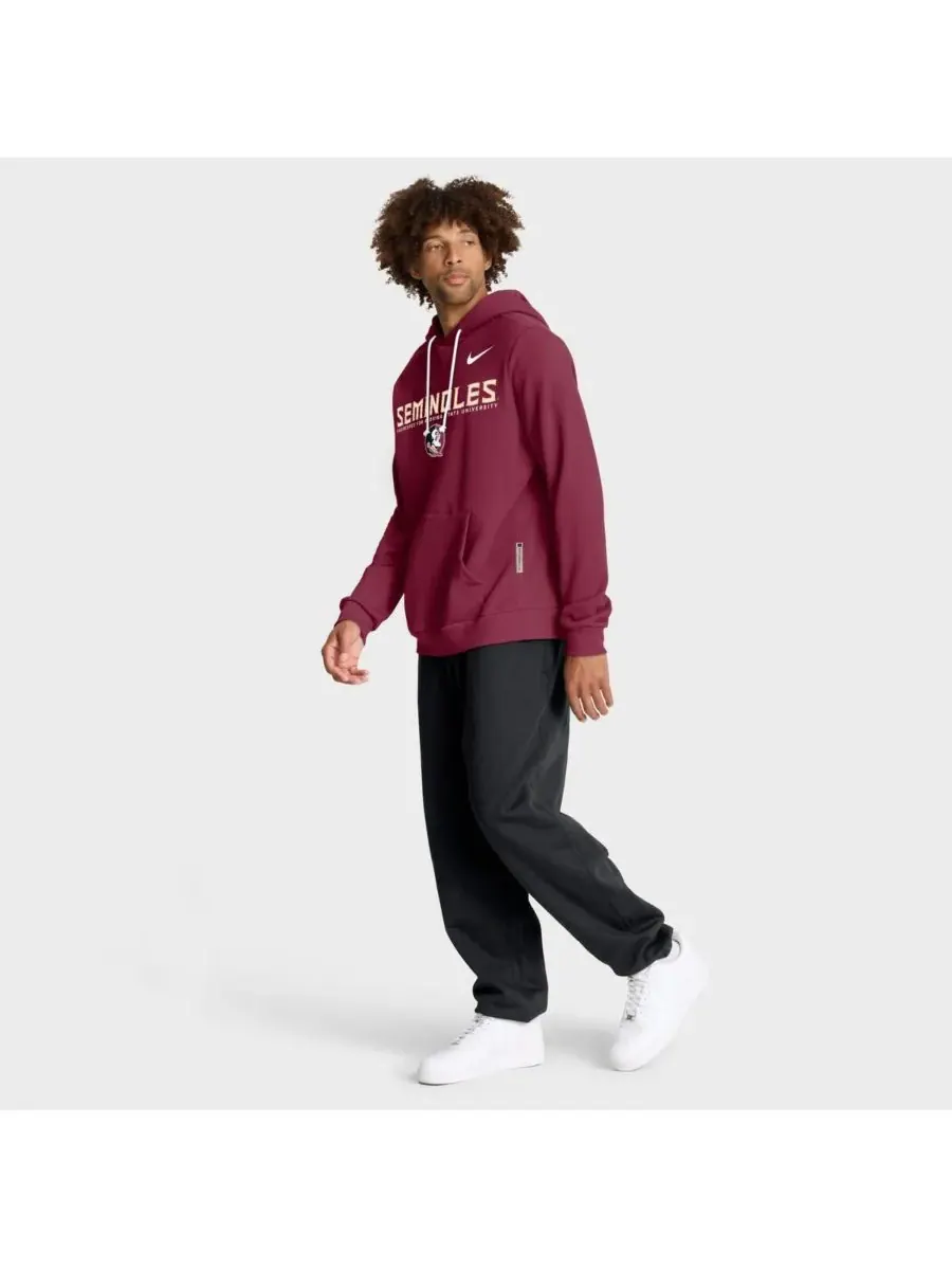 Мужская толстовка Garnet Florida State Seminoles 2025 Sideline Standard Issue Dri-FIT Nike — изображение 4 из 5, гранат