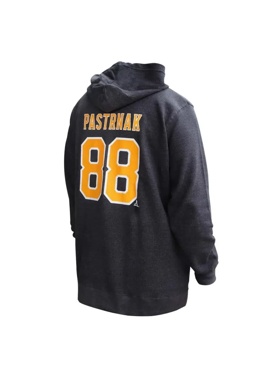 Profile Женская черная толстовка с капюшоном David Pastrnak Boston Bruins больших размеров с именем — изображение 2 из 3