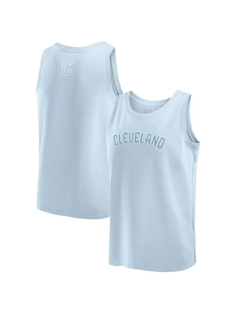 Мужская светло-голубая майка Cleveland Guardians Elements Fanatics — изображение 1 из 3, светлый синий