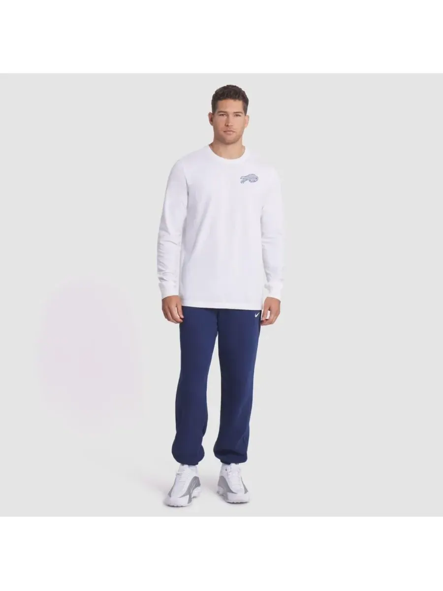 Nike Мужская белая футболка с длинным рукавом из коллекции "Buffalo Bills 2025 Rivalries Collection — изображение 3 из 3