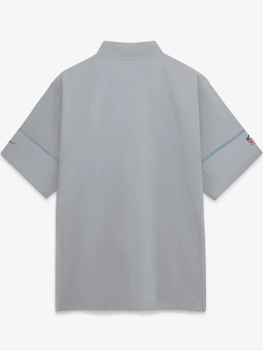 Ветрозащитная куртка тренера с коротким рукавом и четверть-молнией, модель Sideline Short Sleeve — изображение 3 из 3, черный