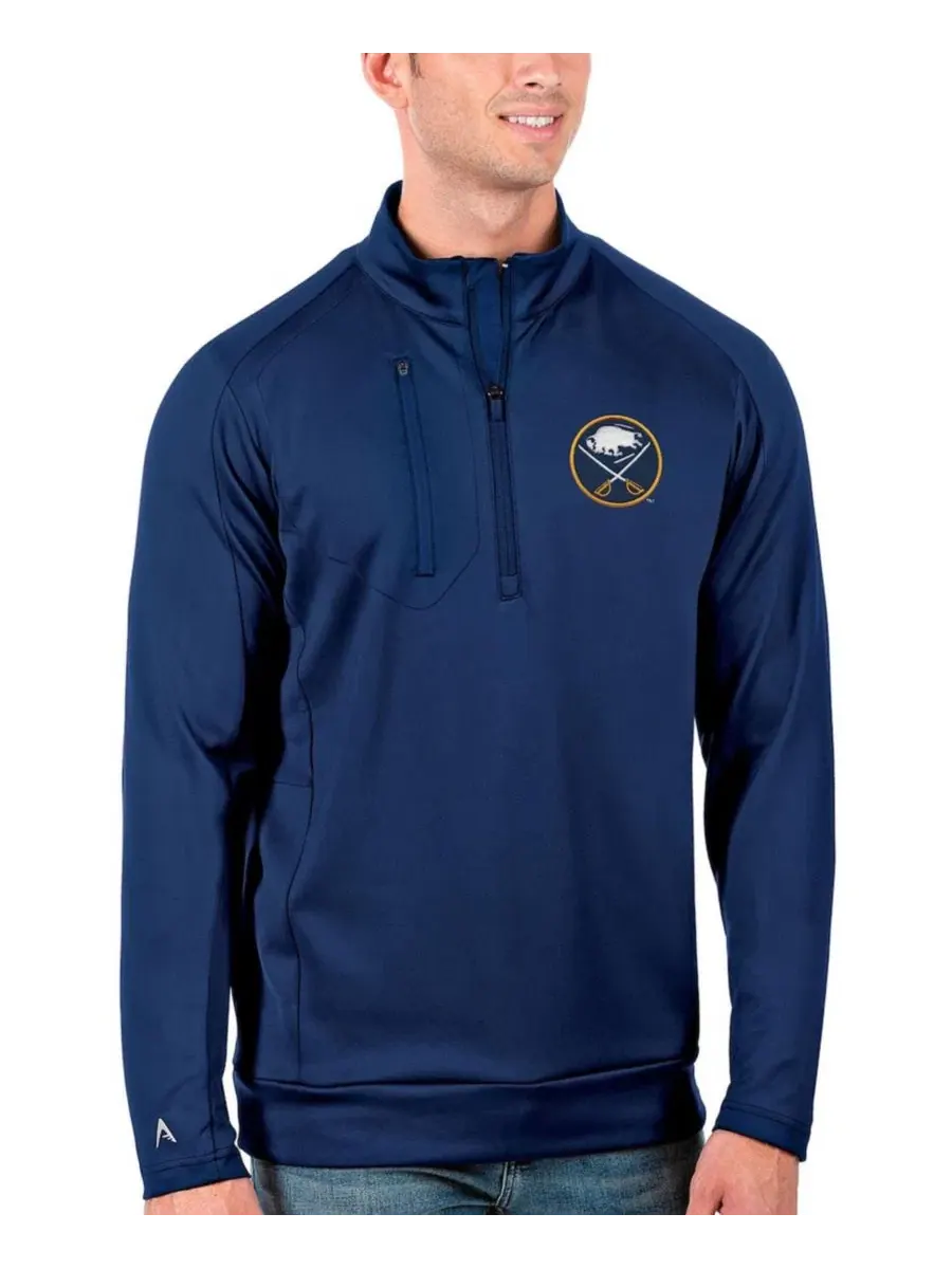 Куртка-поло с четверть-застежкой Generation, с вышивкой Buffalo Sabres Antigua