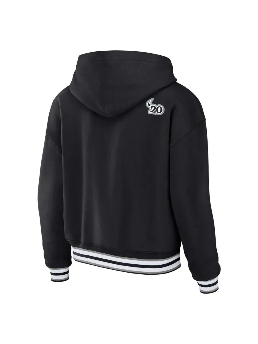 Худи на шнуровке с принтом Las Vegas Raiders WEAR by Erin Andrews — изображение 3 из 3, черный