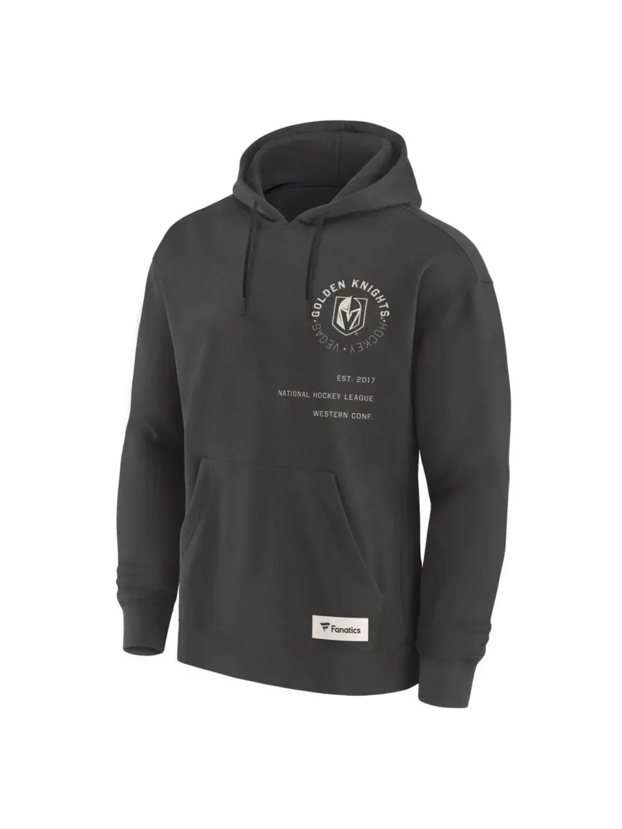 Fanatics Мужская толстовка с капюшоном цвета угольно-серого цвета с надписью Vegas Golden Knights — изображение 3 из 3
