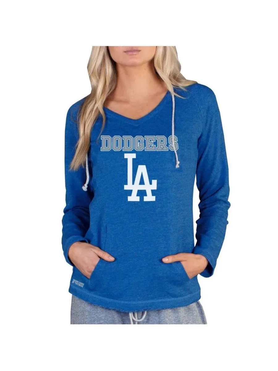 Женская толстовка с длинными рукавами Royal Los Angeles Dodgers Mainstream Terry Concepts Sport — изображение 1 из 1